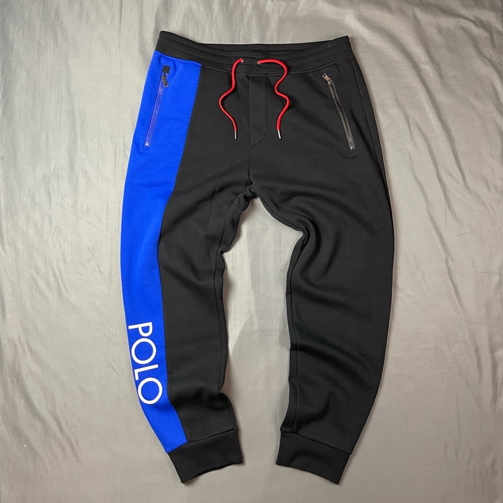 Polo Ralph Lauren Color Block Spell Out Sweatpants